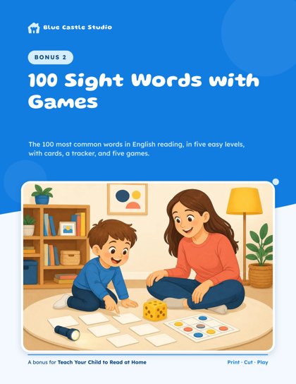 Bonus 2 cover: 100 Sight Words with Games